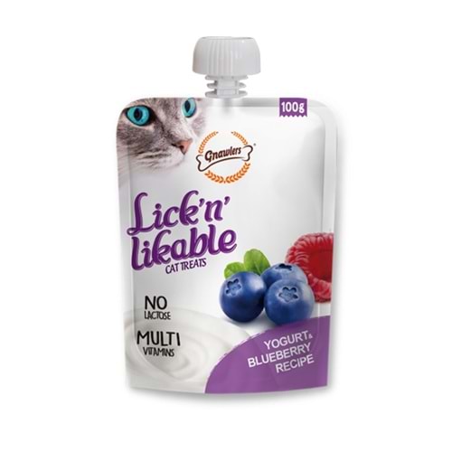 Gnawlers LickN Likable Ygrt&Blubrry 100Gr(8libox)