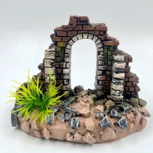 Kaya Tabanlı Tuğla Kemer Dekor 14x7.7x11.1cm-M