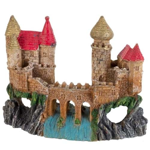 Alt Geçitli Kuleli Şato Dekor 16x6.5x12.5 cm