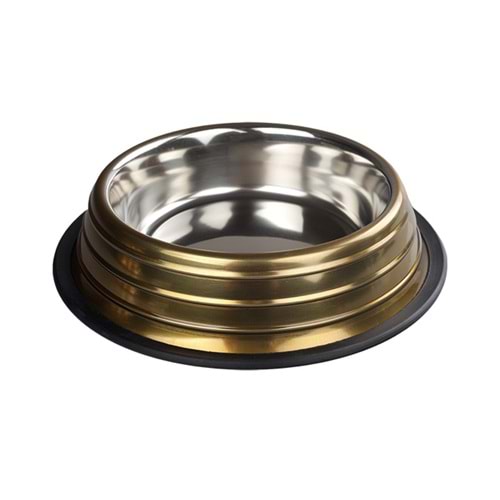 Fancy Paws Kabart.Çizgi Gold Ç.Mama Kabı 16Oz- 15.5Cm
