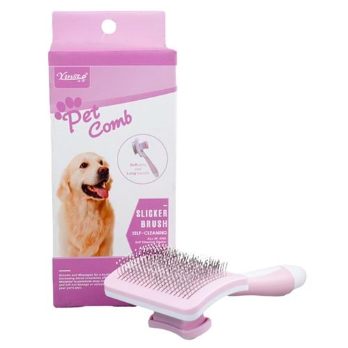 Sustali Tel Uç Kedi Köpek Firça Pembe Small
