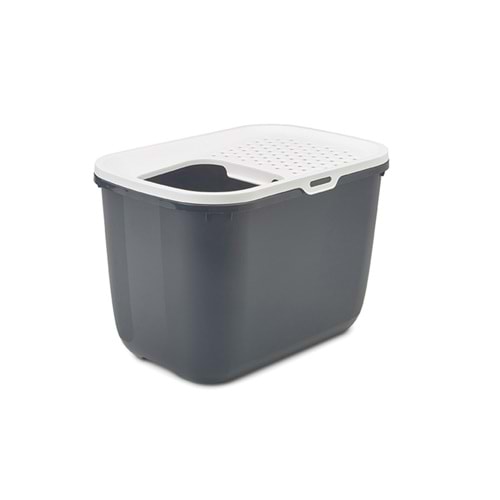 Savic Hop In Üstten Girişli Kedi Tuvaleti - Antrasit 58,5 Cm39 Cm39,5 Cm