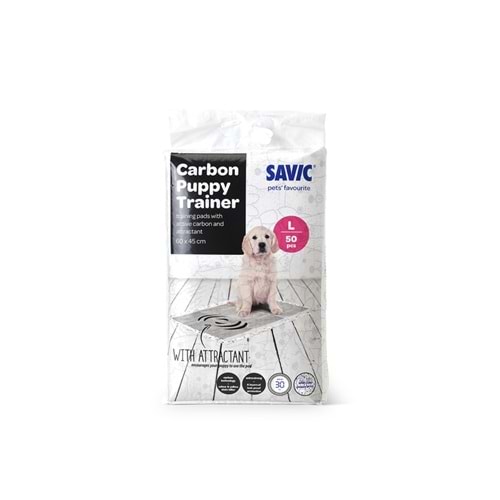 Savic Puppy Trainer Carbon Büyük Eğitim Pedleri - 50 Ped