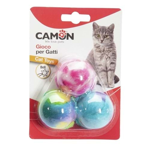 Camon Çıngıraklı Renkli Kumaş Toplar 3 Cm