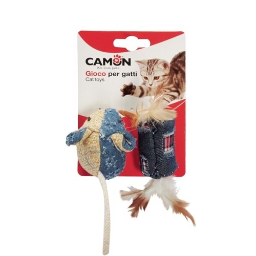 Camon Kumaş Silindir Şapka Ve Fare 2Li