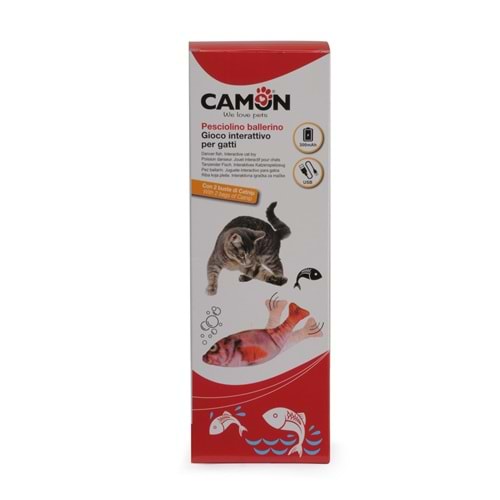 Camon Dans Eden Balık - Etkileşimli Kedi Oyuncağı Usb Şarjlı Model B