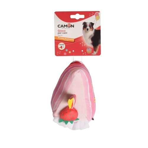 Gıoco Cane İn Poliestere C/Squeaker, Fetta Di Torta, Approx. 25Cm