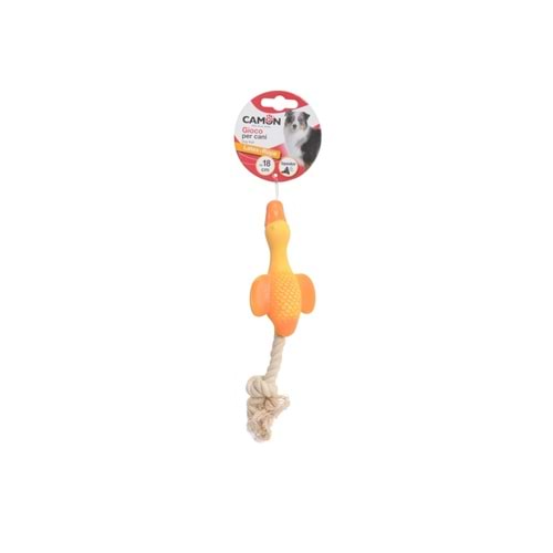 Camon Gıcırtılı İpli Lateks Kaz Ve Fare Köpek Oyuncağı 18 Cm