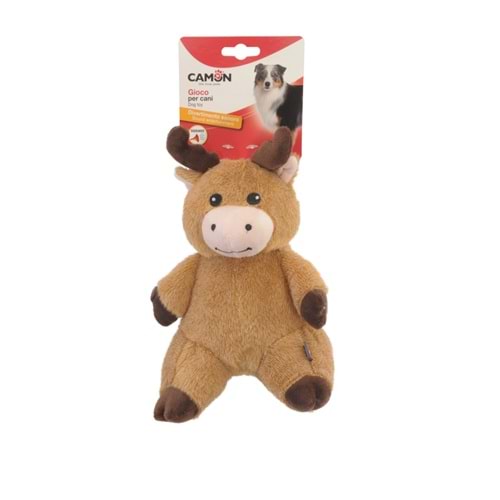 Dog Toy - Polyester Reindeer And Beaver W/Squeaker, Approx. 22Cm