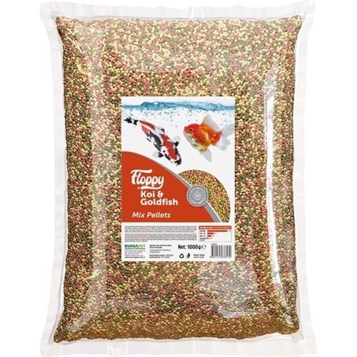 FLOPPY KOI & GOLDFISH MIX PELLETS 1KG