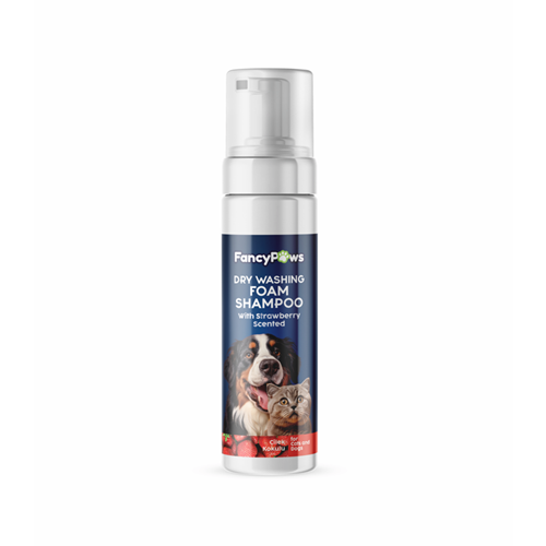 Fancy Paws Dry Washing Foam Shampoo Çilek Kokulu 200Ml