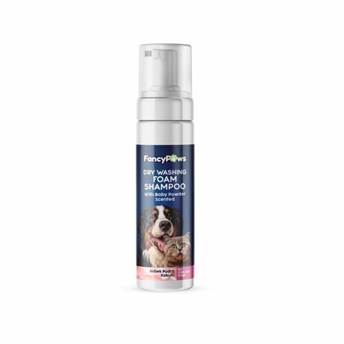 Fancy Paws Dry Washing Foam Shampoo Pudra Kokulu 200Ml