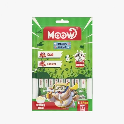 Moow Yengeçlı&Istakozlu Keçı Sütlü 12Gr X 6 12 Lı Kedı Krema Ödülü