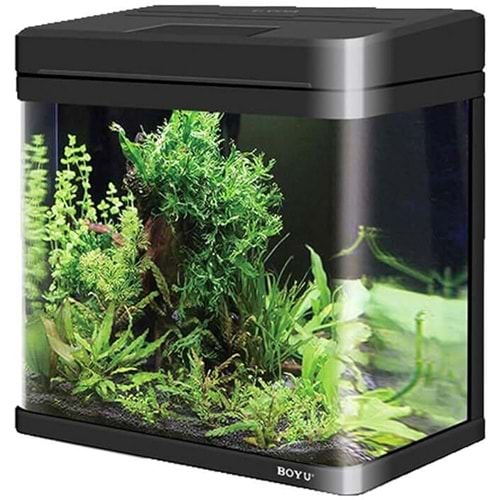 MS-420M BOYU AKVARYUM BLACK 31L (40X23X45CM)
