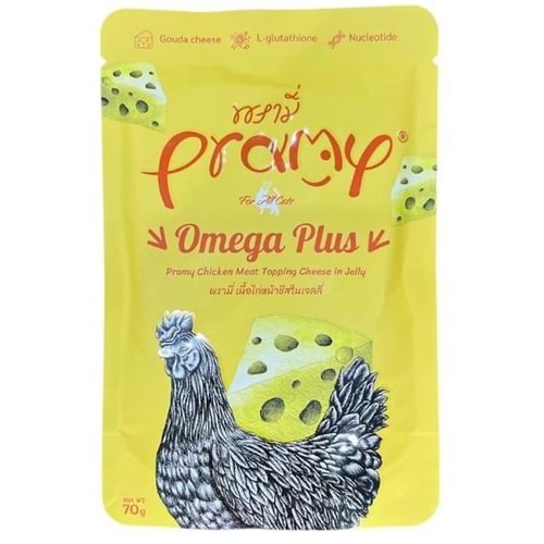 Pramy Pouch Jöle İçinde Tavuklu Ve Peynirli Kedi Maması 70 G