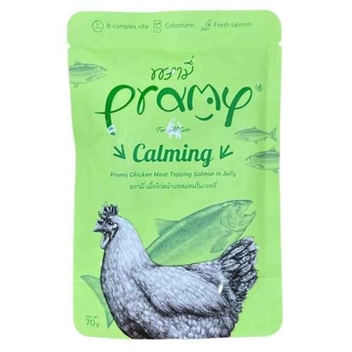 Pramy Pouch Jöle İçinde Somonlu Ve Tavuklu Kedi Maması 70 G