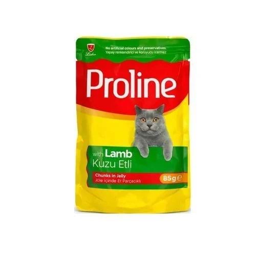 Prolıne Pouch Jöle İçinde Et Parçacıklı Kuzu Etli Yetişkin Kedi Maması 85 G
