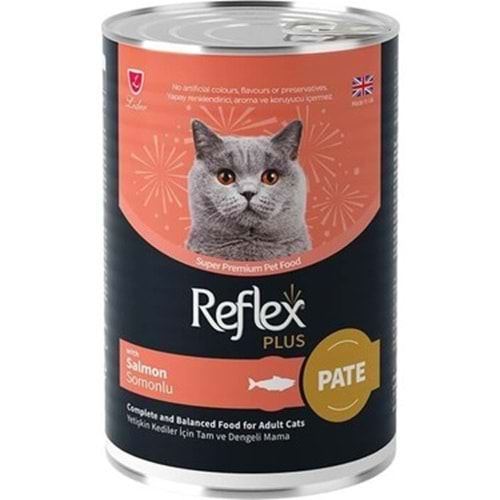 Reflex Plus Konserve Pate Somonlu Yetişkin Kedi Maması 395 G