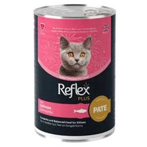 Reflex Plus Konserve Pate Somonlu Yavru Kedi Maması 395 G