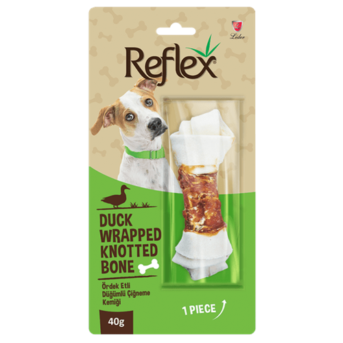 Reflex Ördek Etli Düğümlü Çiğneme Kemiği 1'Li 40 G