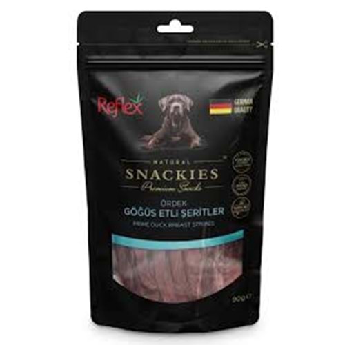 Reflex Plus Ördek Göğüs Etli Şeritler Köpek Ödül Maması 90 G