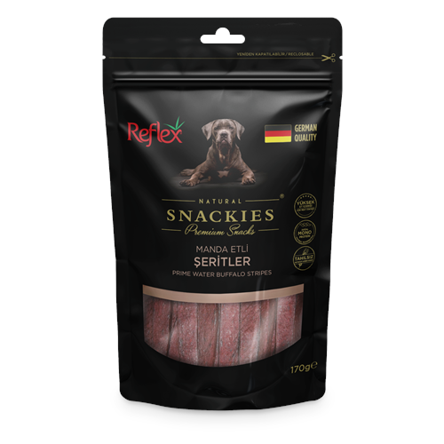 Reflex Plus Manda Etli Şeritler Köpek Ödül Maması 170 G