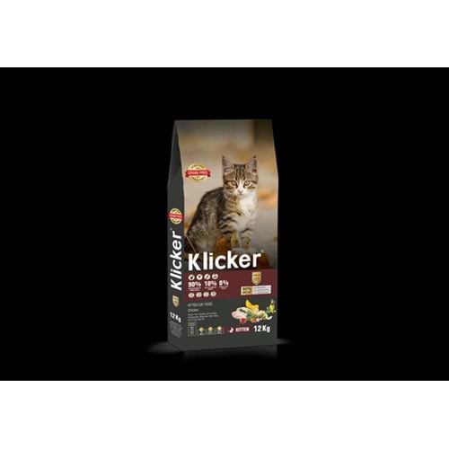 KLİCKER ANNE VE YAVRU KEDİ MAMASI TAVUKLU 7KG.