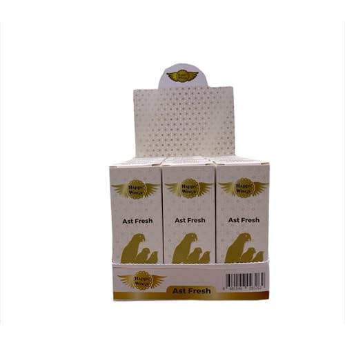 Happy Wings 30 Cc Bird Ast Fresh Cam Şişe (12) (Kuş Astım İçin Premiks)