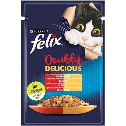 Felıx Çifte Lezzet Sığır Eti Ve Kümes Hayvanlı Pouch 85 Gr