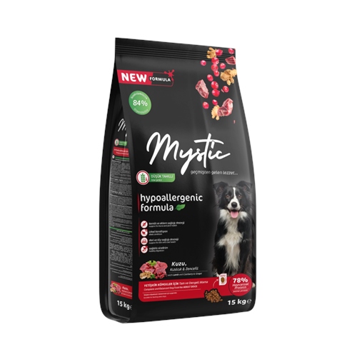 MYSTİC AZ TAHILLI KUZU ETLİ YETİŞKİN KÖPEK MAMASI 15 KG