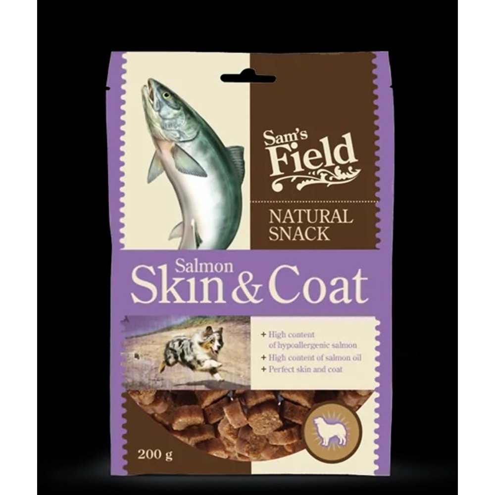 Sam´s Field Natural Snack Salmon Skin & Coat 200 g