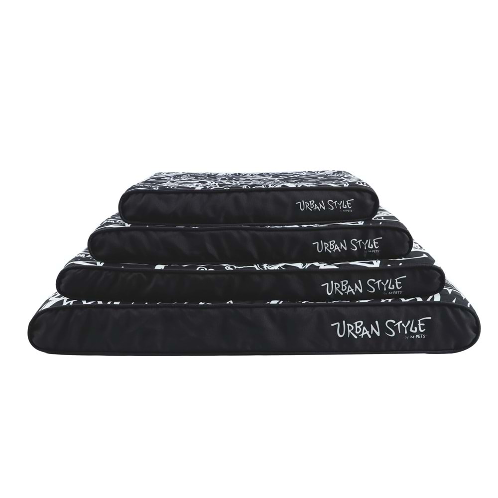 10364799 M-PETS URBANSTYLE CONTEMPO CUSHION YATAK BLACK&WHİTE (M) 80X55X9CM