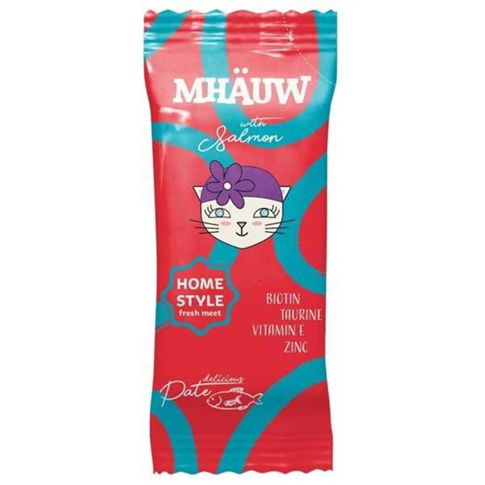 MHAUW POUCH PATE SALMON 80 G X 33