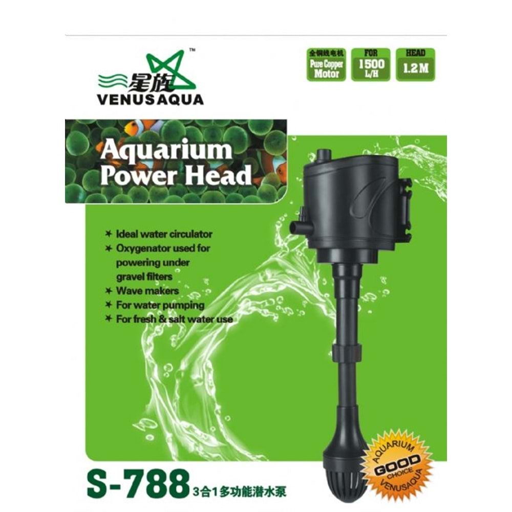 S-788 Venus Aqua Yedek Akvaryum Filtresi 1500L/H