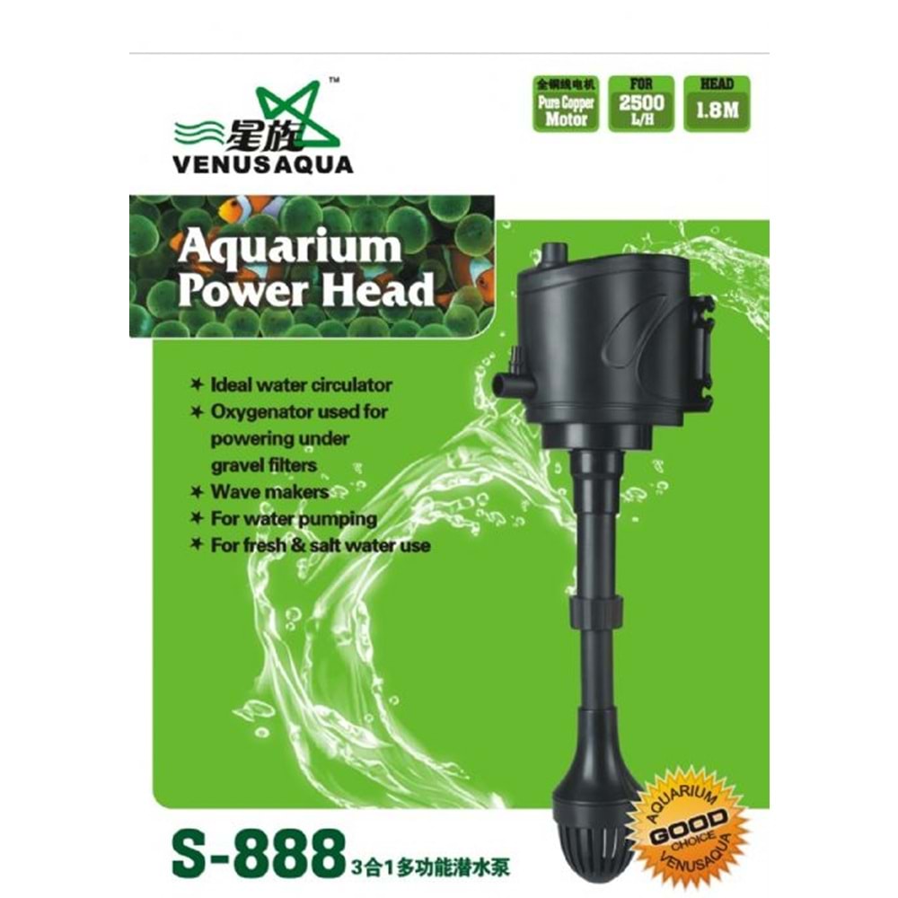S-888 Venus Aqua Yedek Akvaryum Filtresi 2500L/H