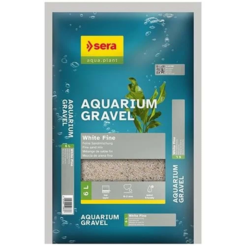 Sera Akvaryum Kumu Beyaz ince 0-2 mm 6 Lt-8 kg