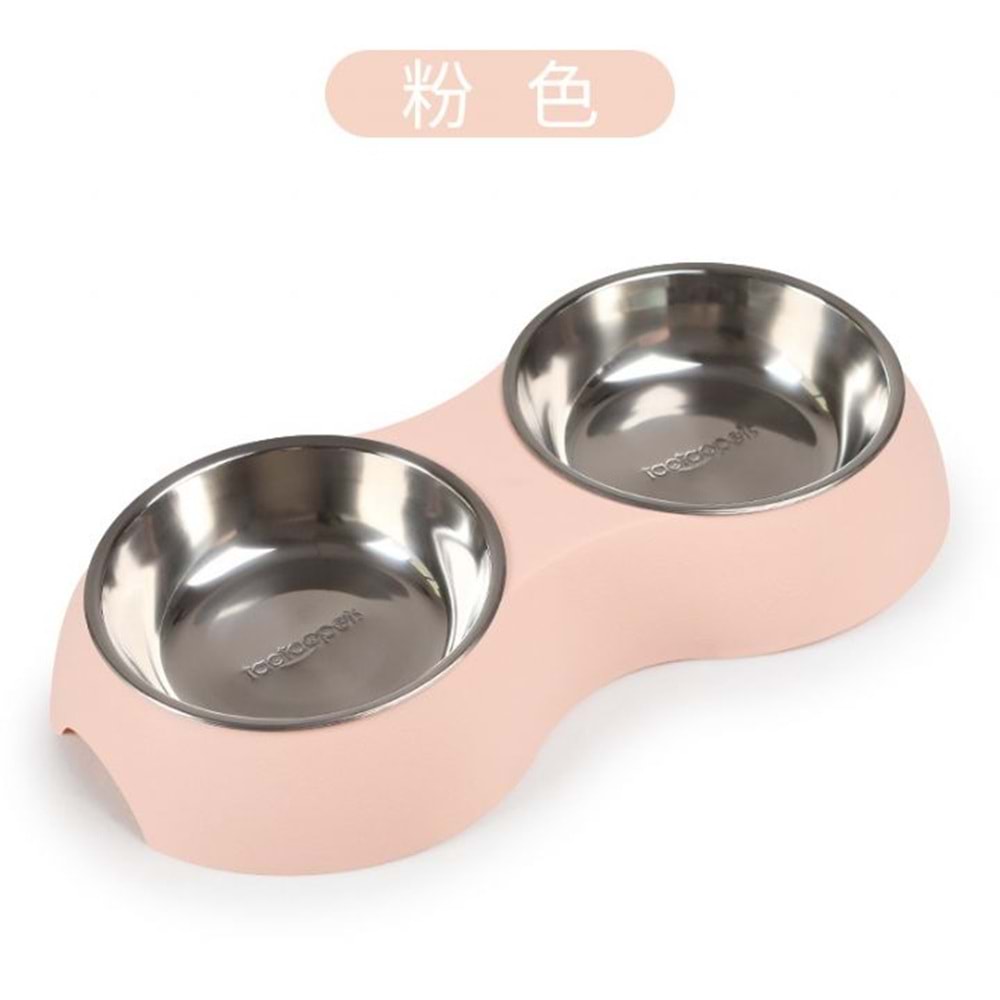 Nunbell Melamin Çelik Mama Kabı İkili 4008140