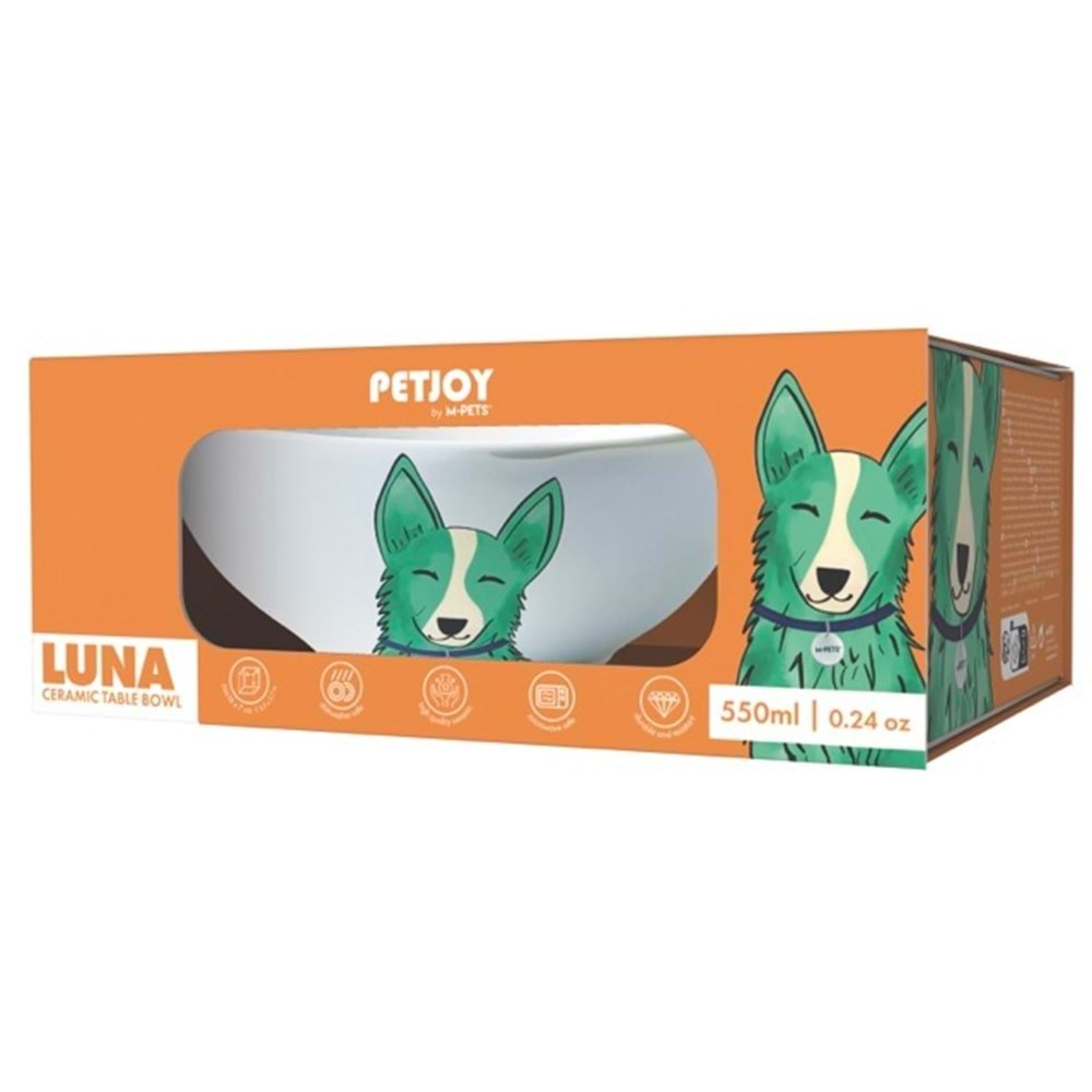 M-PETS LUNA SERAMİK MAMA KABI 550ML