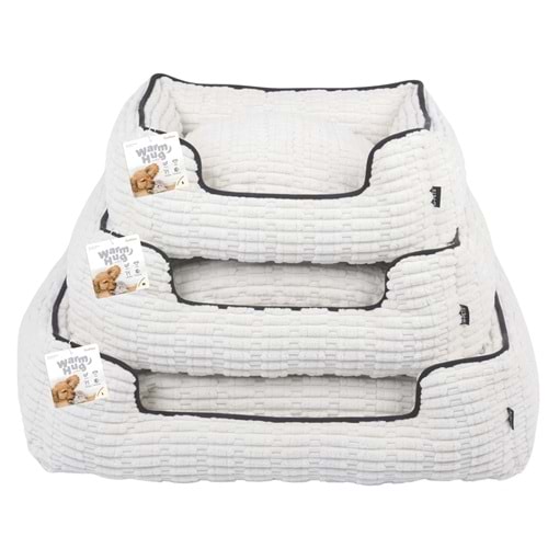 60301799 M-PETS WARM HUG CUSHİON YATAK (M) WHİTE