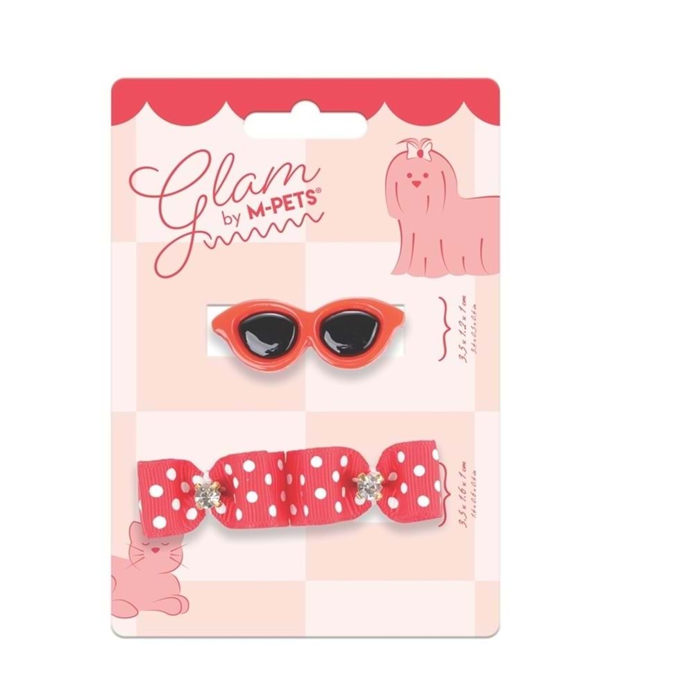 60900299 GLAM KÖPEKLER İÇİN AKSESUAR TOKA RED