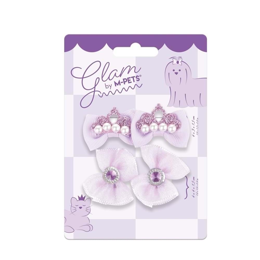 60900499 GLAM KÖPEKLER İÇİN AKSESUAR TOKA PURPLE