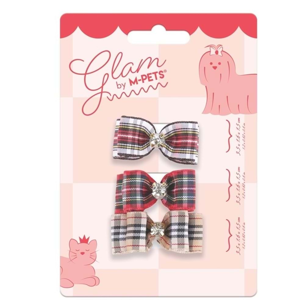 60901099 GLAM KÖPEKLER İÇİN AKSESUAR TOKA RED
