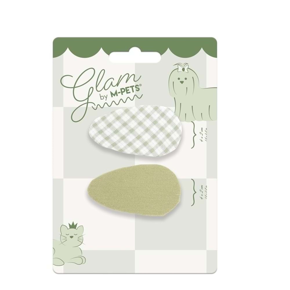 60902199 GLAM KÖPEKLER İÇİN AKSESUAR TOKA GREEN