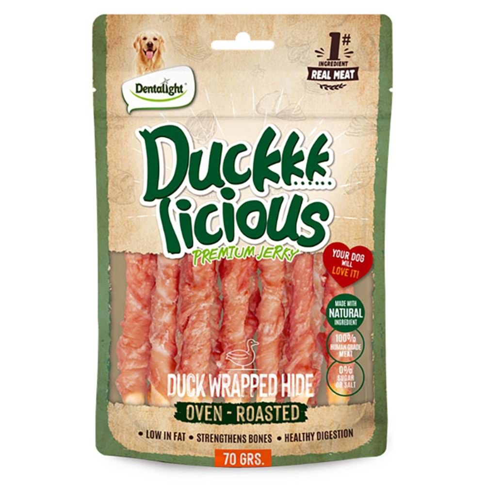 Dntlght Dog Duck Licious Duck WrappdHide70G(Tekli)