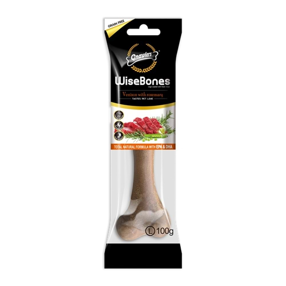 Gnawlers Wisebns Venison&Rosemary(L)100Gr