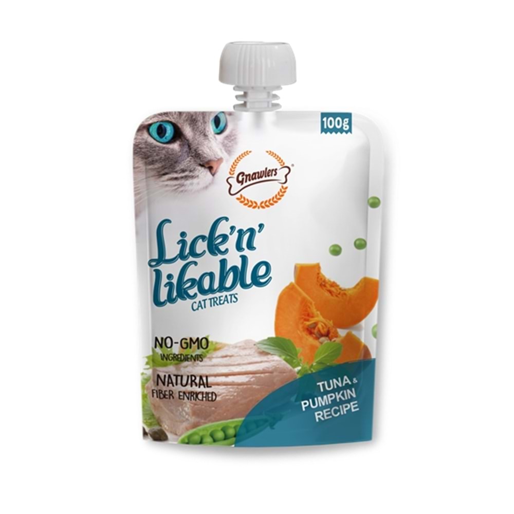 Gnawlers LickN Likable Tuna&Pumpkin 100Gr(8libox)