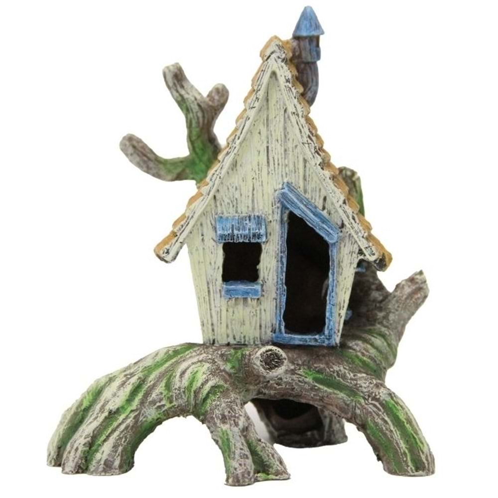 Ağaç Üstü Ev Dekor 13.5x11.2x16 cm