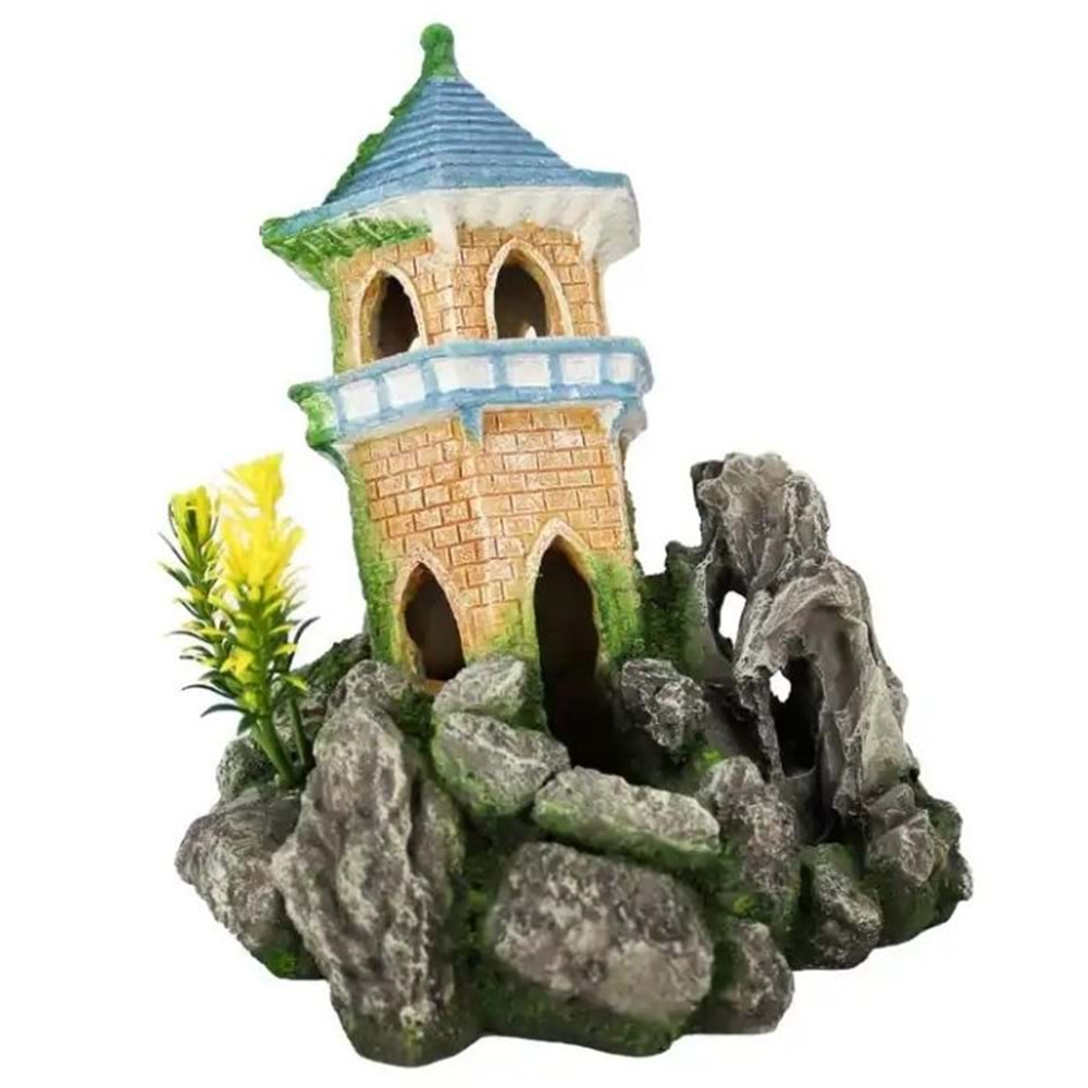 Asya Tapınak Dekor 15.8x15.2x17.5 cm