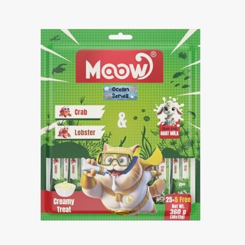 Moow Yengeçlı&Istakozlu Keçı Sütlü 12Gr X 30'Lu Kedı Krema Ödülü