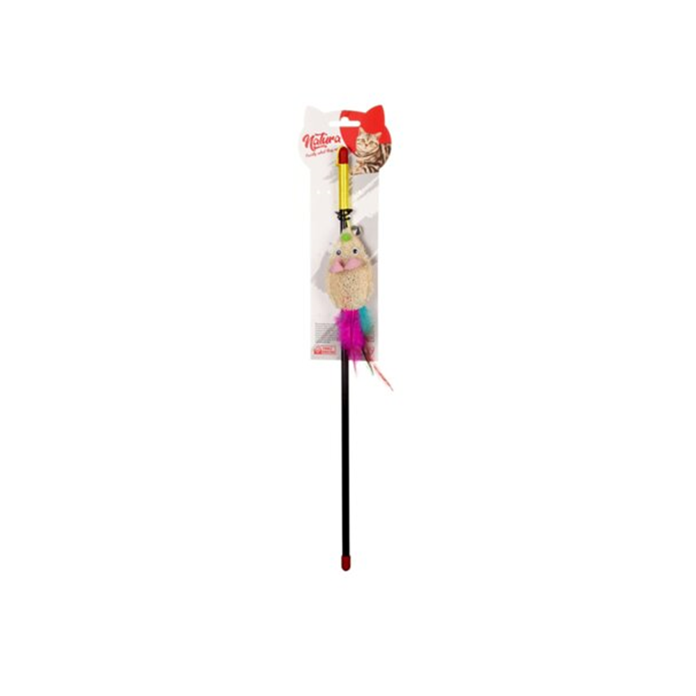 Natura Doğal Sünger Canavar Kedi Olta Oyuncak 45 Cm Ptc-058